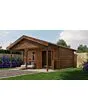 Lugarde Select | Tuinhuis Bennekom met Overkapping 500 + 200 x 400 | Keteldruk Bruin