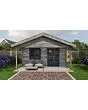 Lugarde Select | Tuinhuis Bennekom met Overkapping 500 + 200 x 400 | Keteldruk Grijs