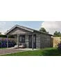 Lugarde Select | Tuinhuis Bennekom met Overkapping 500 + 200 x 400 | Keteldruk Grijs