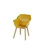 Hartman | Tuinstoel Sophie met Armleuningen Teak | Curry Yellow