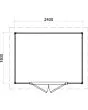 Lugarde Select Prima | Tuinhuis Beverwijk 240 x 180 cm | RAL 7037