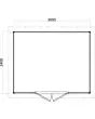 Lugarde Select Prima | Tuinhuis Enschede 300 x 240 cm | Onbehandeld