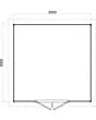 Lugarde Select Prima | Tuinhuis Gouda 300 x 300 cm | RAL 7037