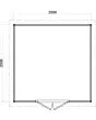 Lugarde Select Prima | Tuinhuis Haarlem 300 x 300 cm | RAL 7037