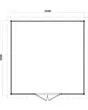 Lugarde Select Prima | Tuinhuis Helmond 360 x 360 cm | Onbehandeld