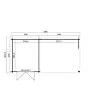 Outdoor Life Products | Tuinhuis met Overkapping Sunniva 570 x 275