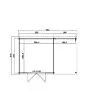 Outdoor Life Products | Tuinhuis Tampa 481 x 292 | Olijfgroen Geïmpregneerd