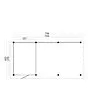 Tuindeco | Twello Overkapping DHZ | Blanke Wanden