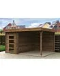 Fonteyn | Tuinhuis Jasmijn met Overkapping 400 x 300 Exclusief