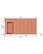 Fonteyn | Tuinhuis met Overkapping Traditioneel 5500 x 3300 | Onbehandelde Douglas Wanden