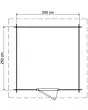 Lugarde Select | Tuinhuis Zwolle 250 x 250 | Keteldruk Bruin