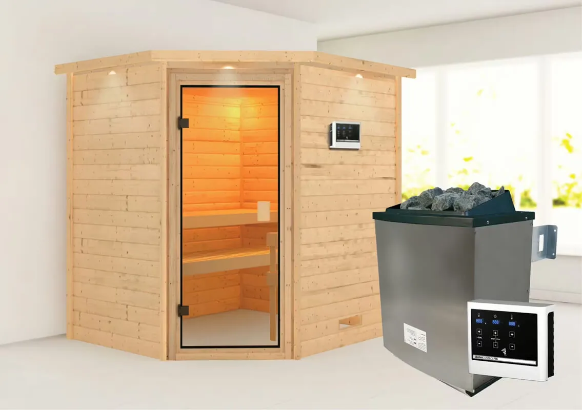 met Saunakachel 9 kW met Externe Bediening