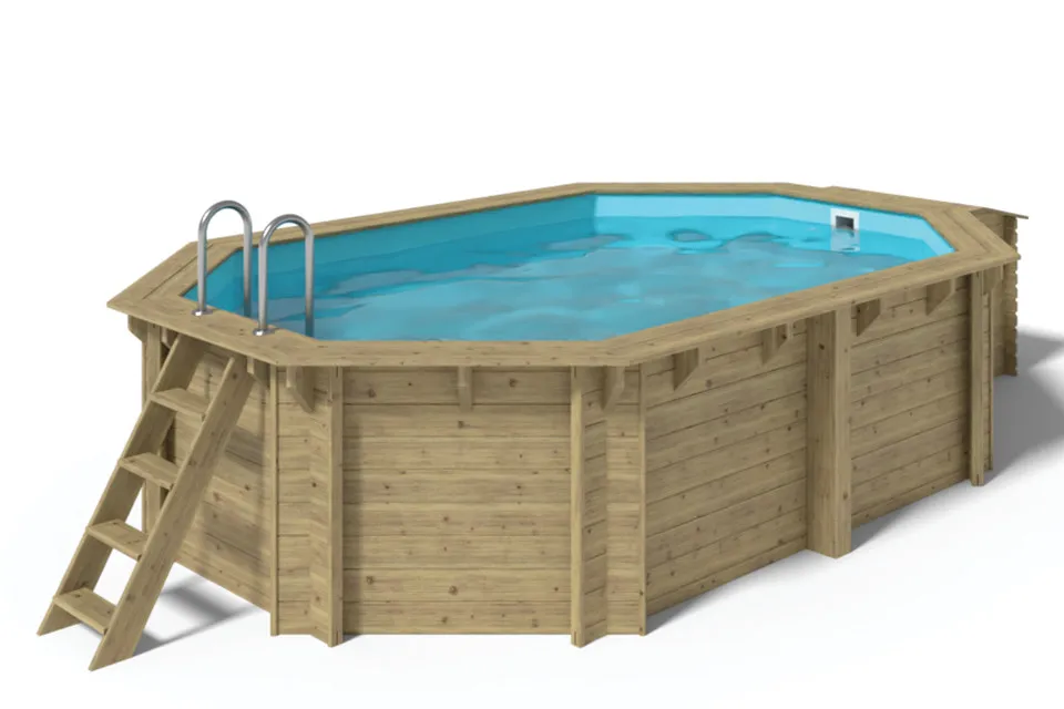 Fonteyn | Houten Zwembad 8-Hoekig 490 x 340 x 120 cm
