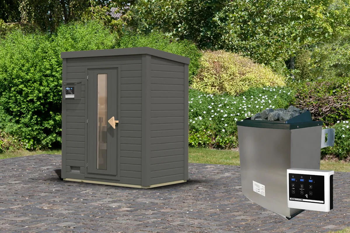 met Saunakachel 9 kW met Externe Bediening