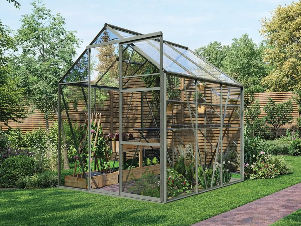 Royal Well | Kate I Tuinkas | Veiligheidsglas 3 mm | Groengrijs