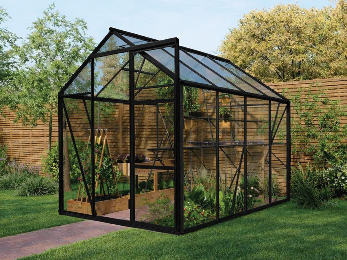 Royal Well | Kate II Tuinkas | Veiligheidsglas 3 mm | Zwart