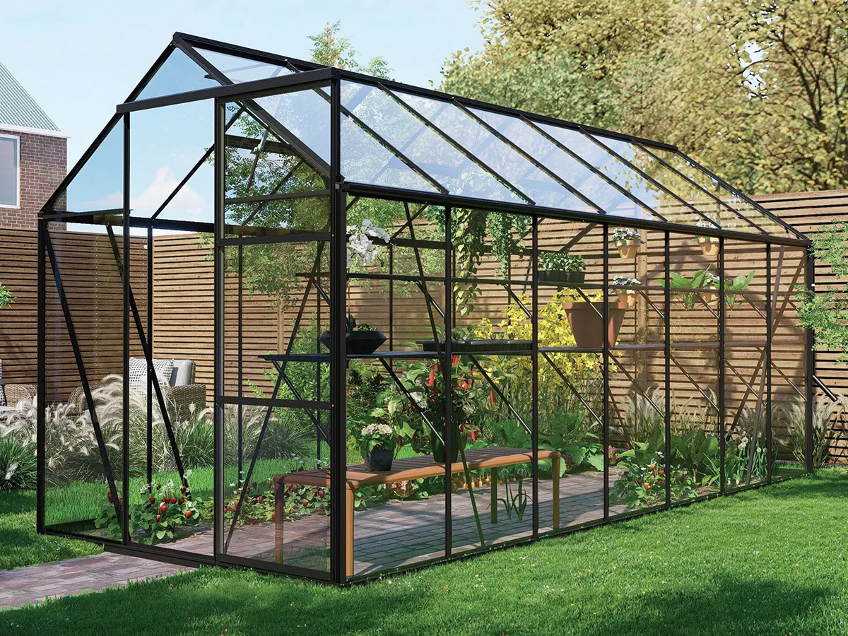 Royal Well | Kate V Tuinkas | Veiligheidsglas 3 mm | Zwart