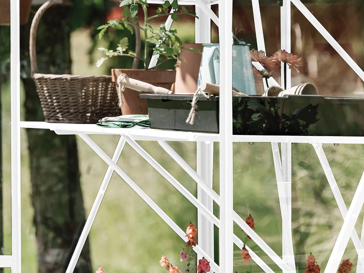 Royal Well | Tafel Kate IV Tuinkas | Wit