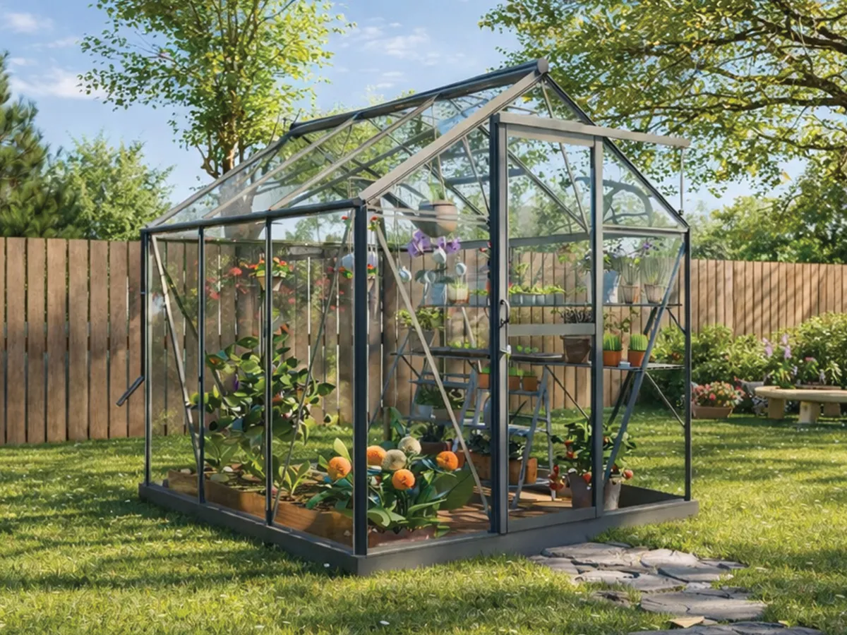 Royal Well | Mary I Tuinkas | Veiligheidsglas 3 mm | Groengrijs