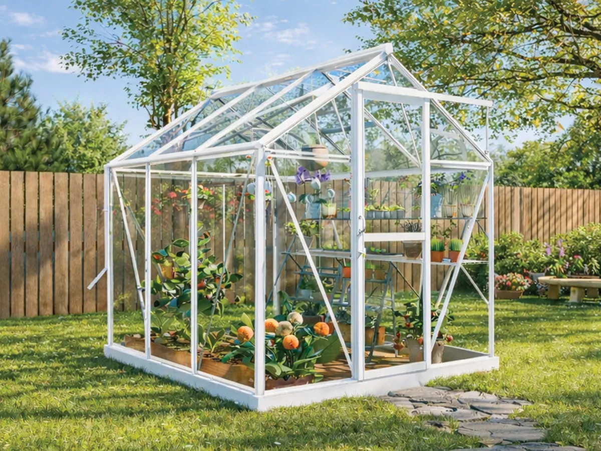 Royal Well | Mary I Tuinkas | Veiligheidsglas 3 mm | Wit