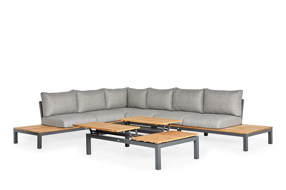 SUNS | Loungeset Memphis | MRG | NNT | Light Anthracite Mixed Weave