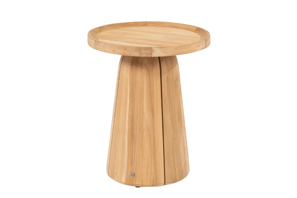 4 Seasons Outdoor | Bijzettafel Pablo Teak Ø 45 x 55(h) cm