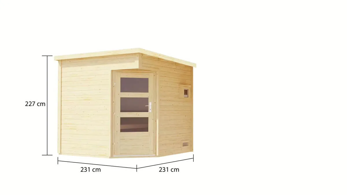 met Saunakachel 9 kW met Externe Bediening