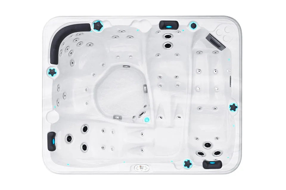 Spa Repose | Sterling White with DARK GREY