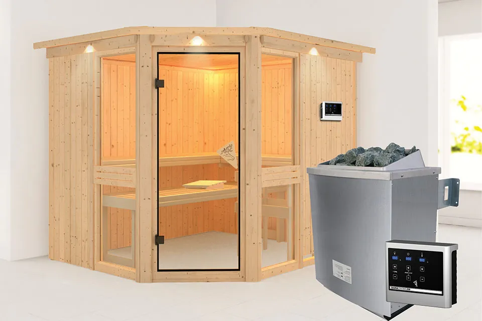 met Saunakachel 9 kW met Externe Bediening