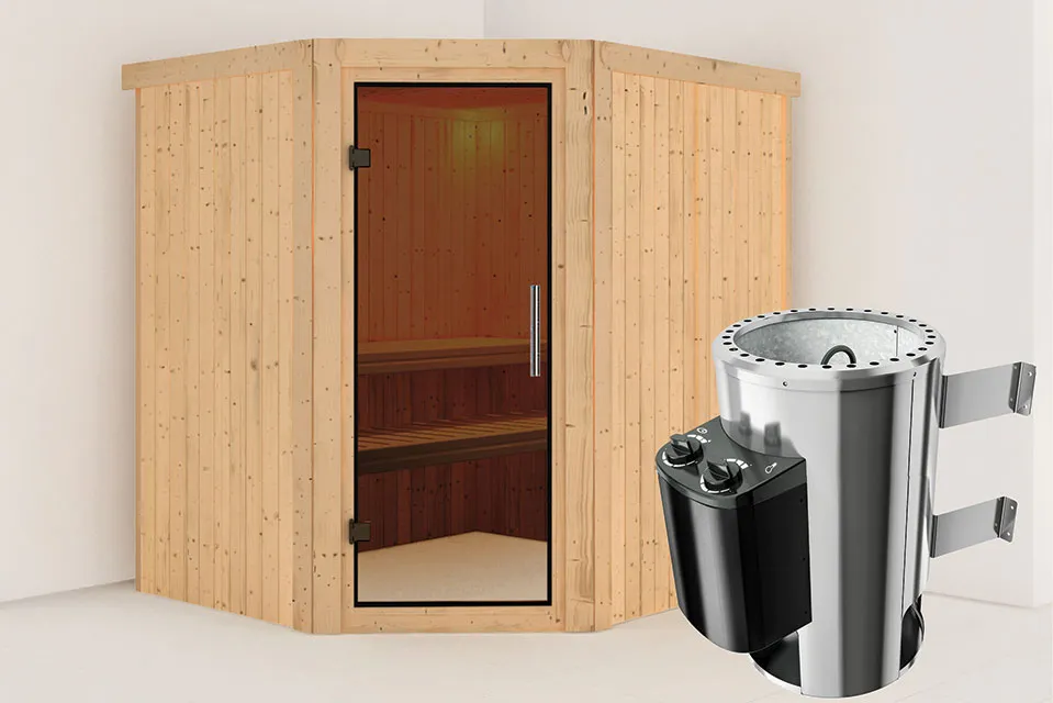 met Saunakachel 3,6 kW met Externe Bediening