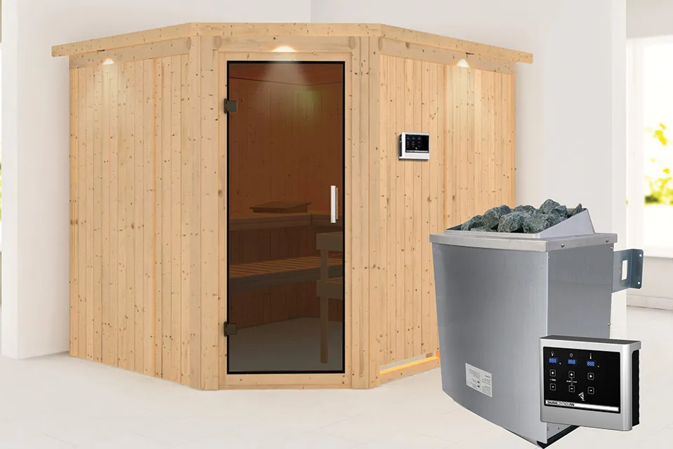 met Saunakachel 9 kW met Externe Bediening