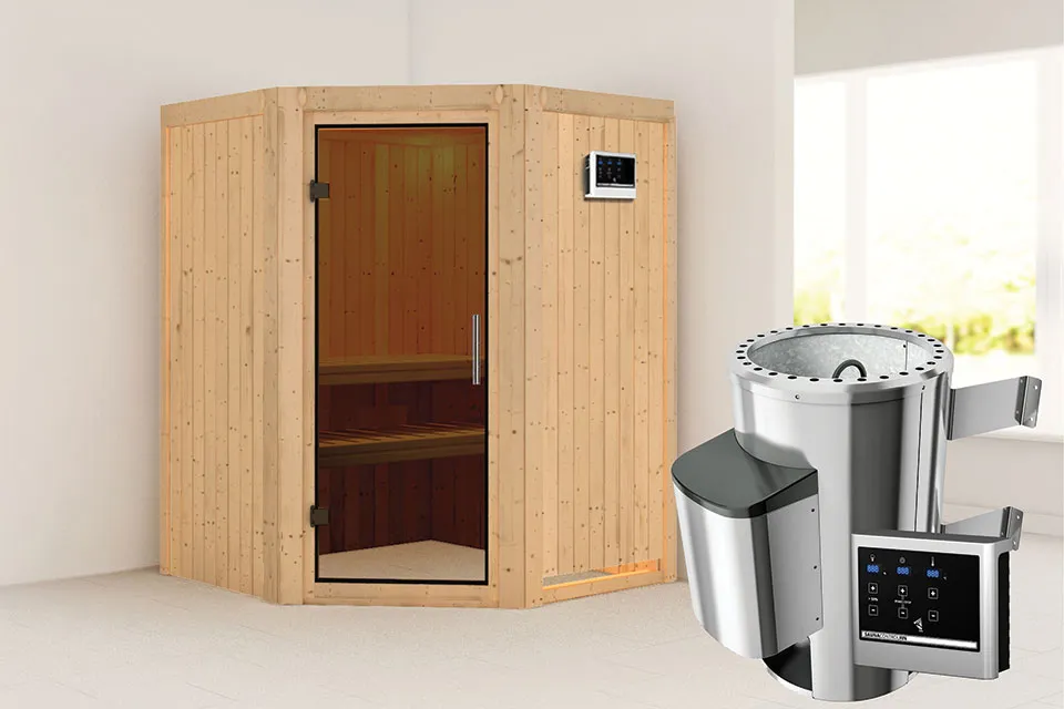 met Saunakachel 3,6 kW met Externe Bediening