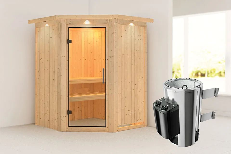 met Saunakachel 3,6 kW | Geïntegreerde Bediening