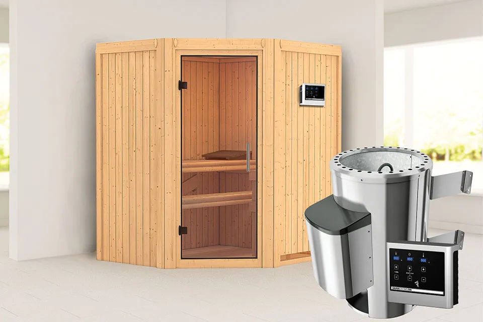 met Saunakachel 3,6 kW met Externe Bediening