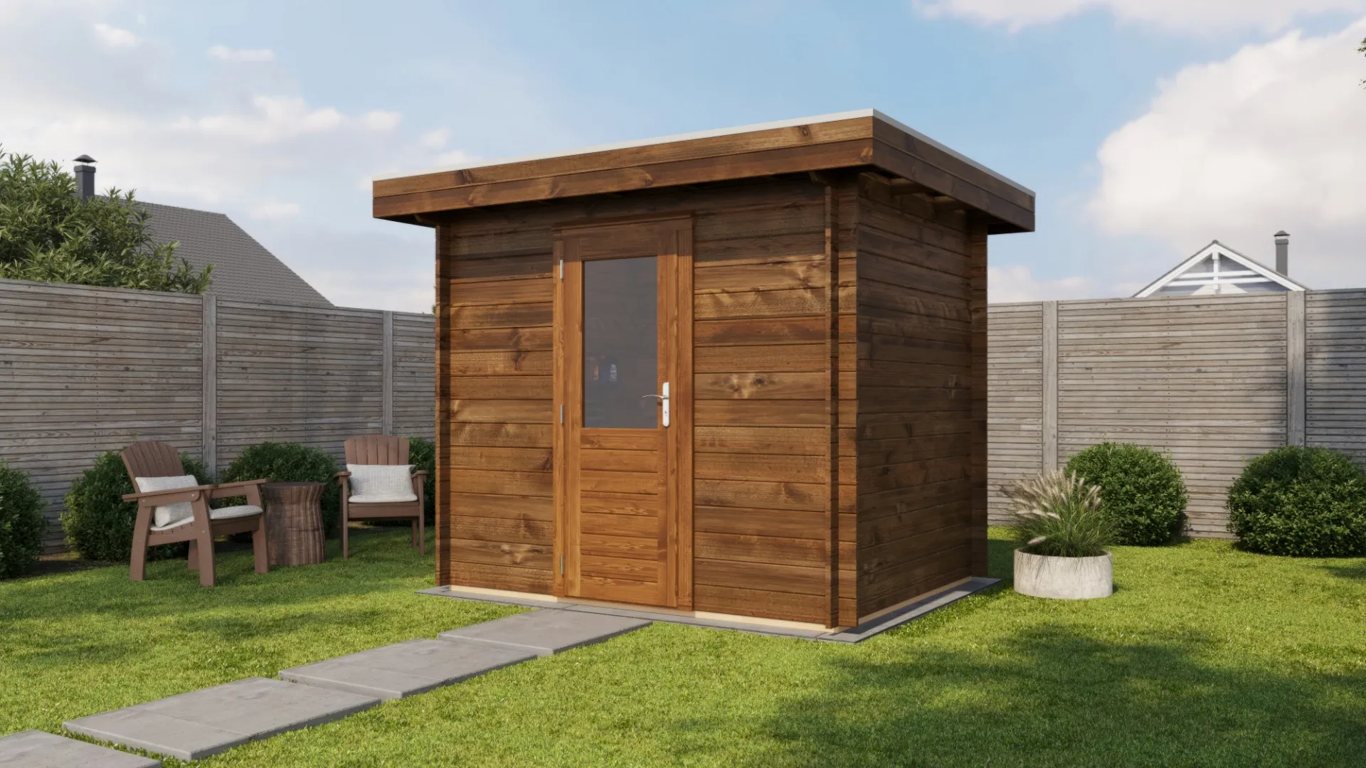 Lugarde Select | Tuinhuis Arnhem 250 x 200 | Keteldruk Bruin