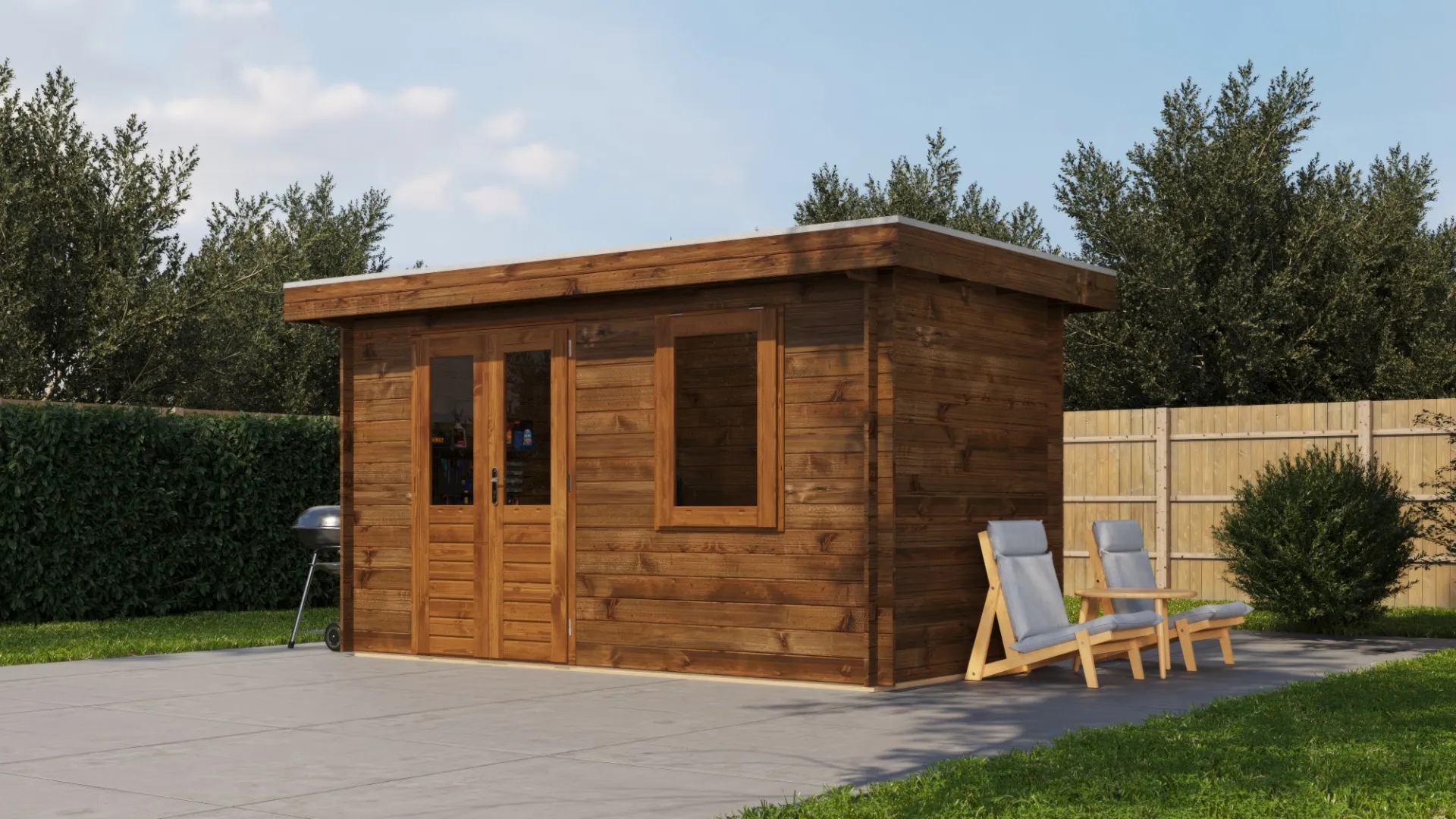 Lugarde Select | Tuinhuis Doetinchem 400 x 200 | Keteldruk Bruin