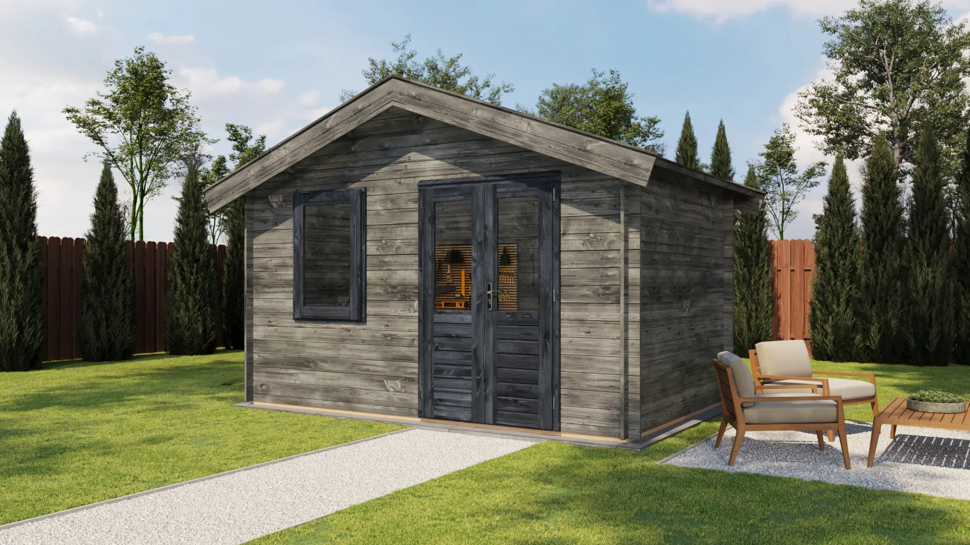 Lugarde Select | Tuinhuis Wijhe 400 x 250 | Keteldruk Grijs