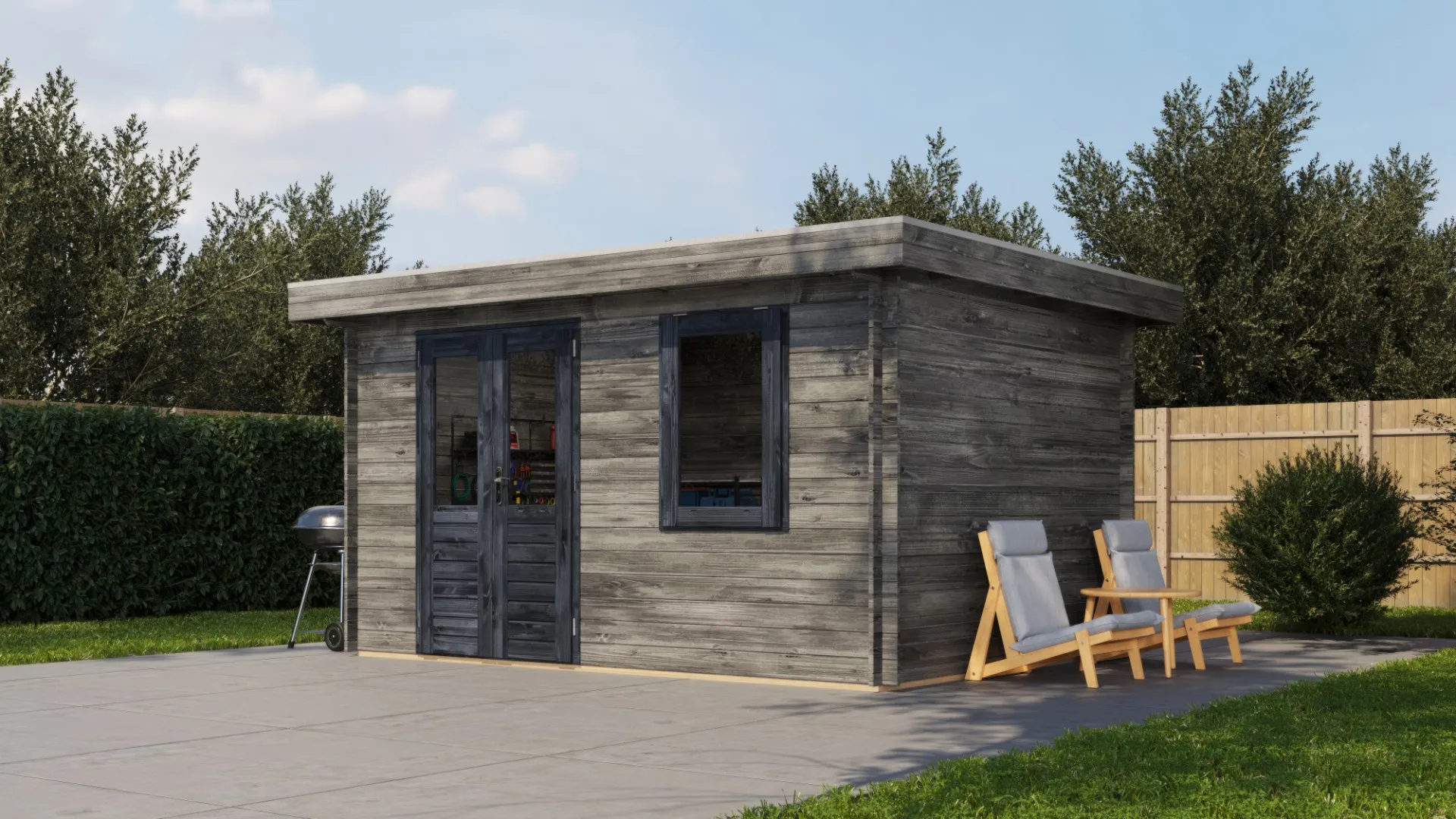 Lugarde Select | Tuinhuis Renkum 400 x 300 | Keteldruk Grijs