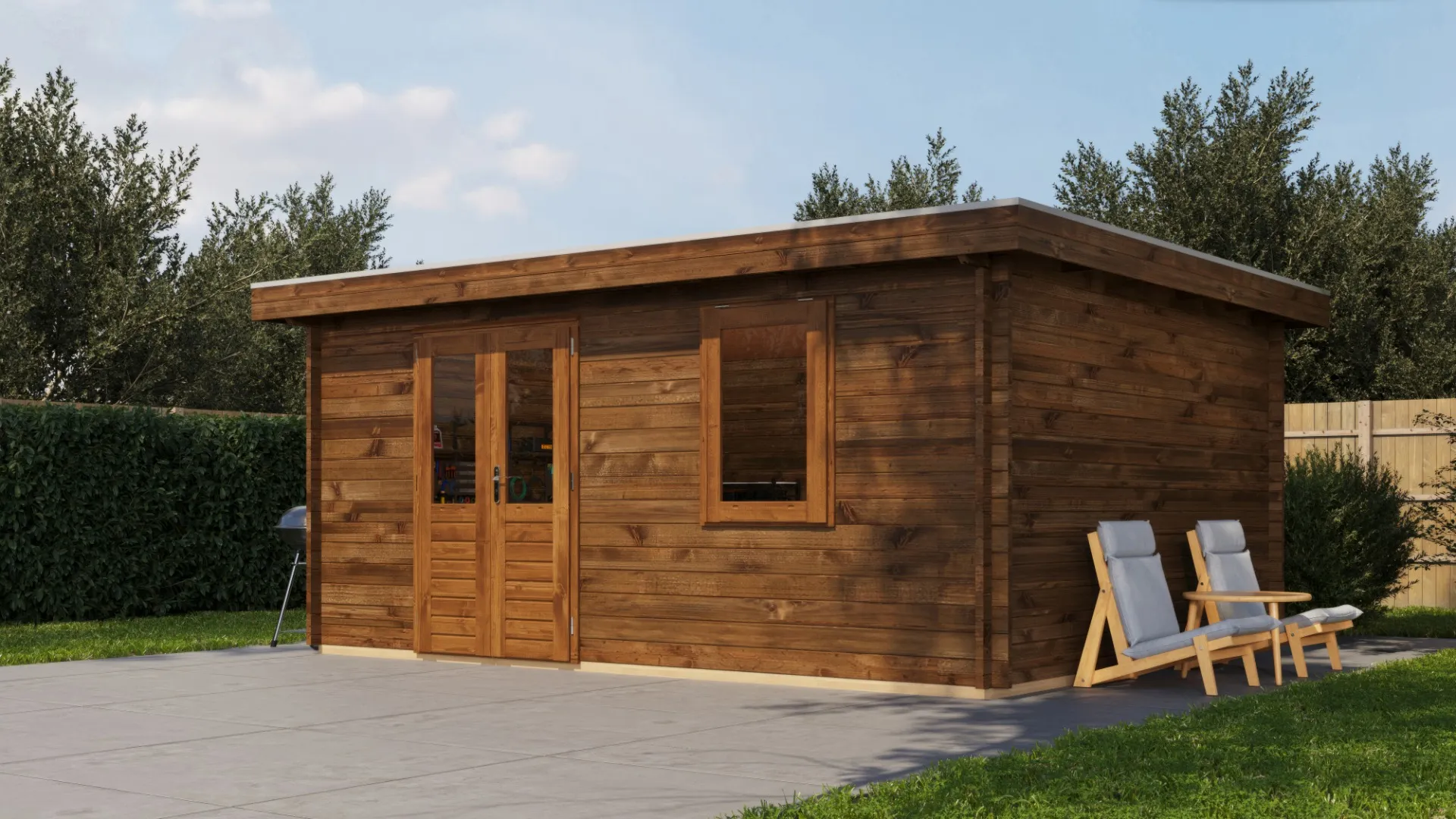 Lugarde Select | Tuinhuis Duiven 500 x 400 | Keteldruk Bruin