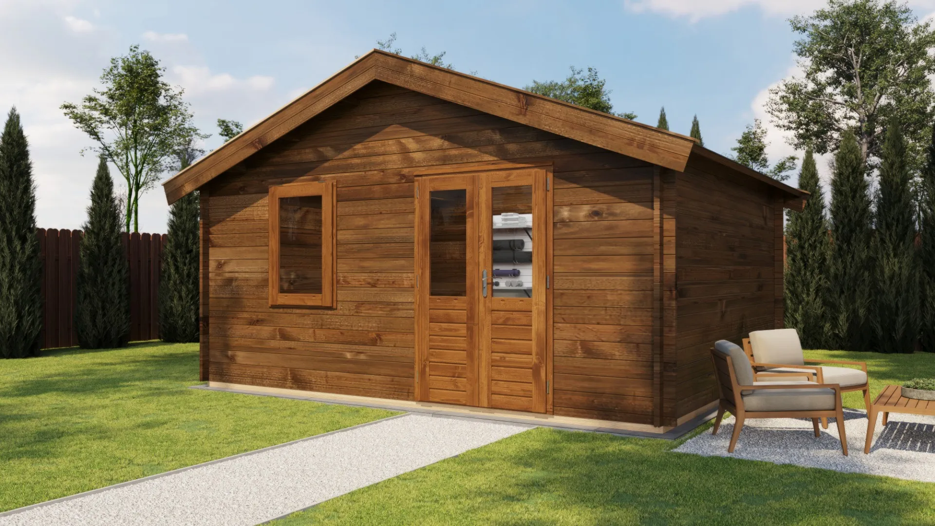 Lugarde Select | Tuinhuis Eerbeek 500 x 400 | Keteldruk Bruin