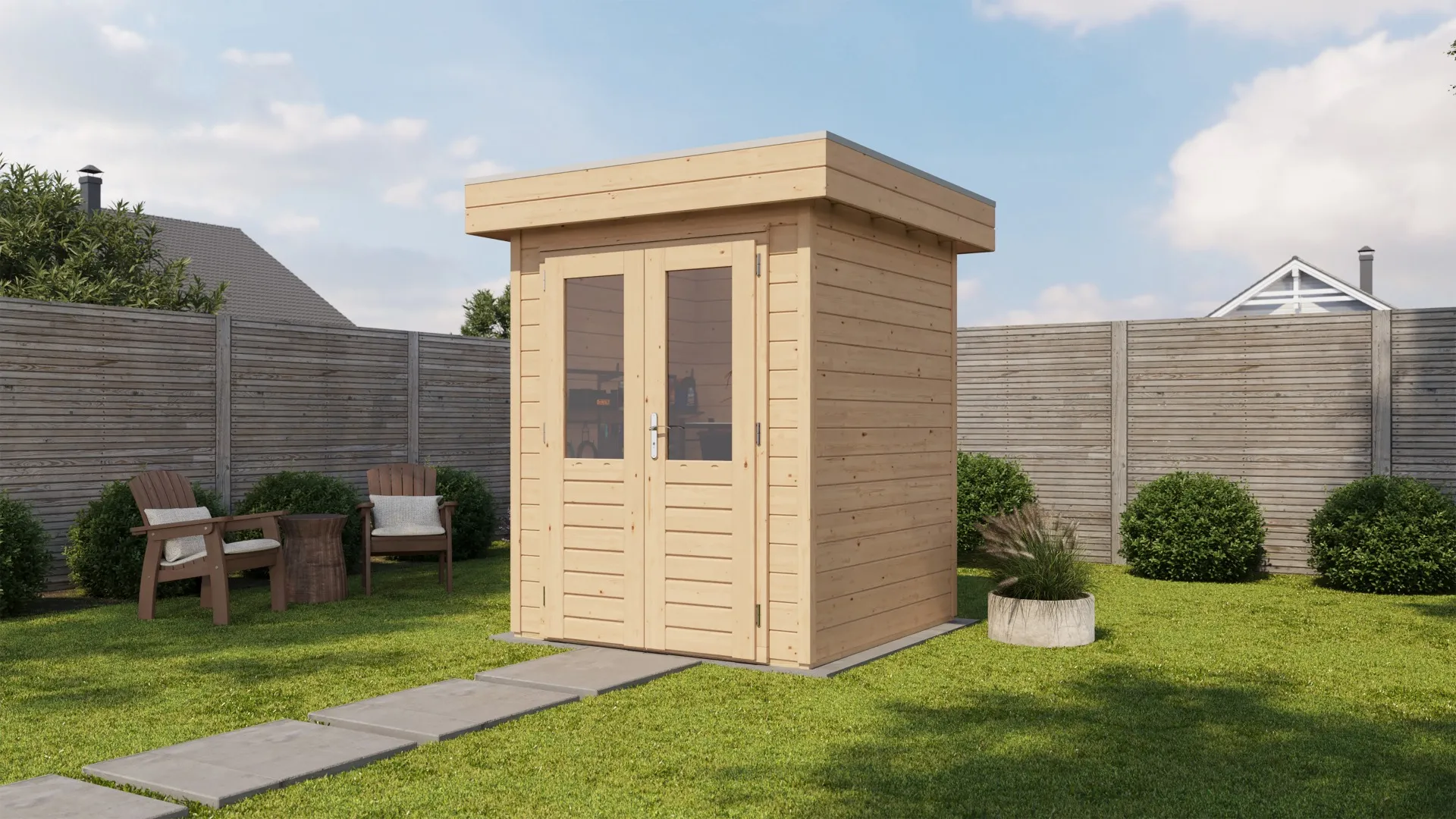 Lugarde Select Prima | Tuinhuis Alkmaar 180 x 180 cm | Onbehandeld
