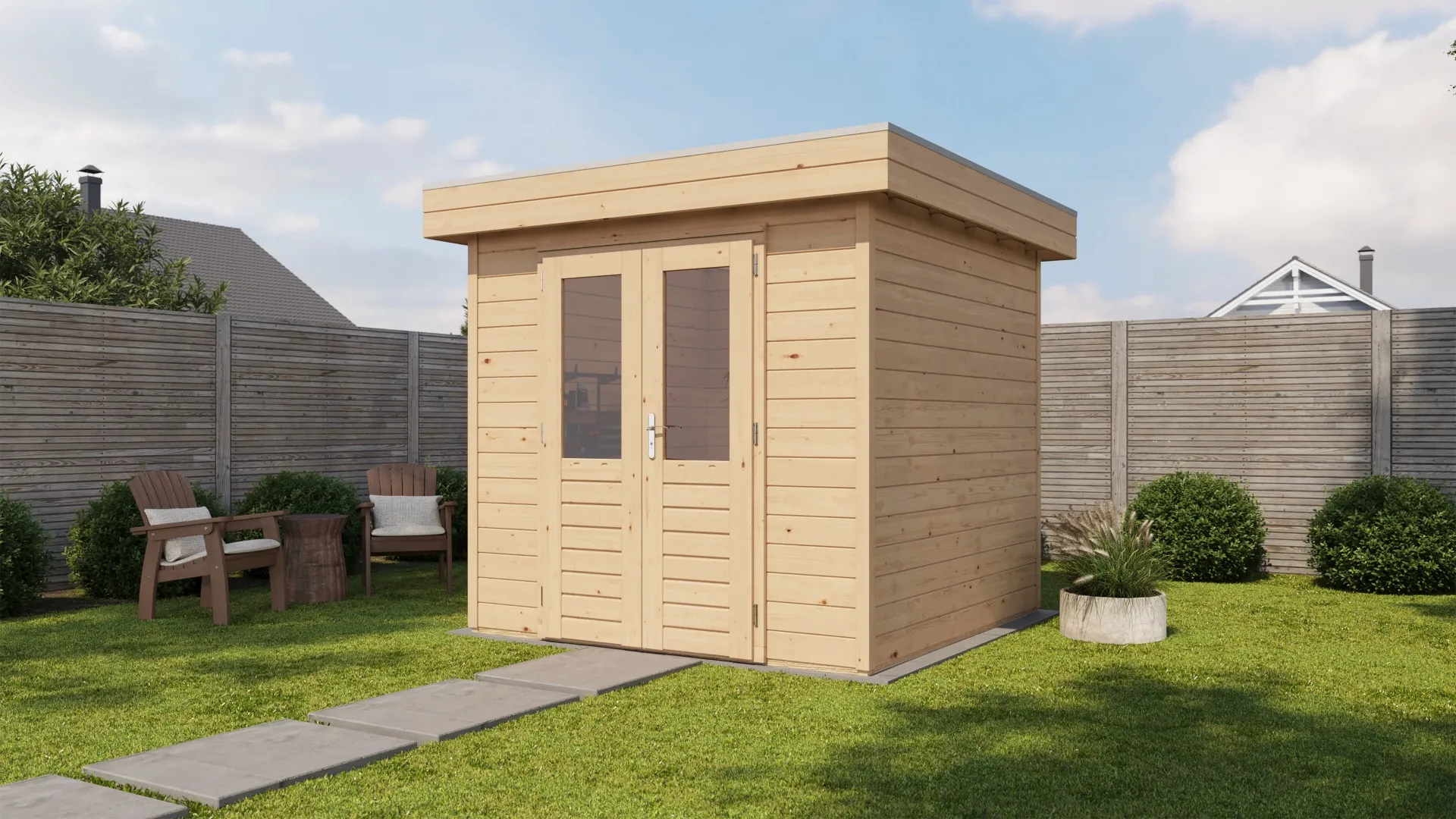 Lugarde Select Prima | Tuinhuis Delft 240 x 240 cm | Onbehandeld