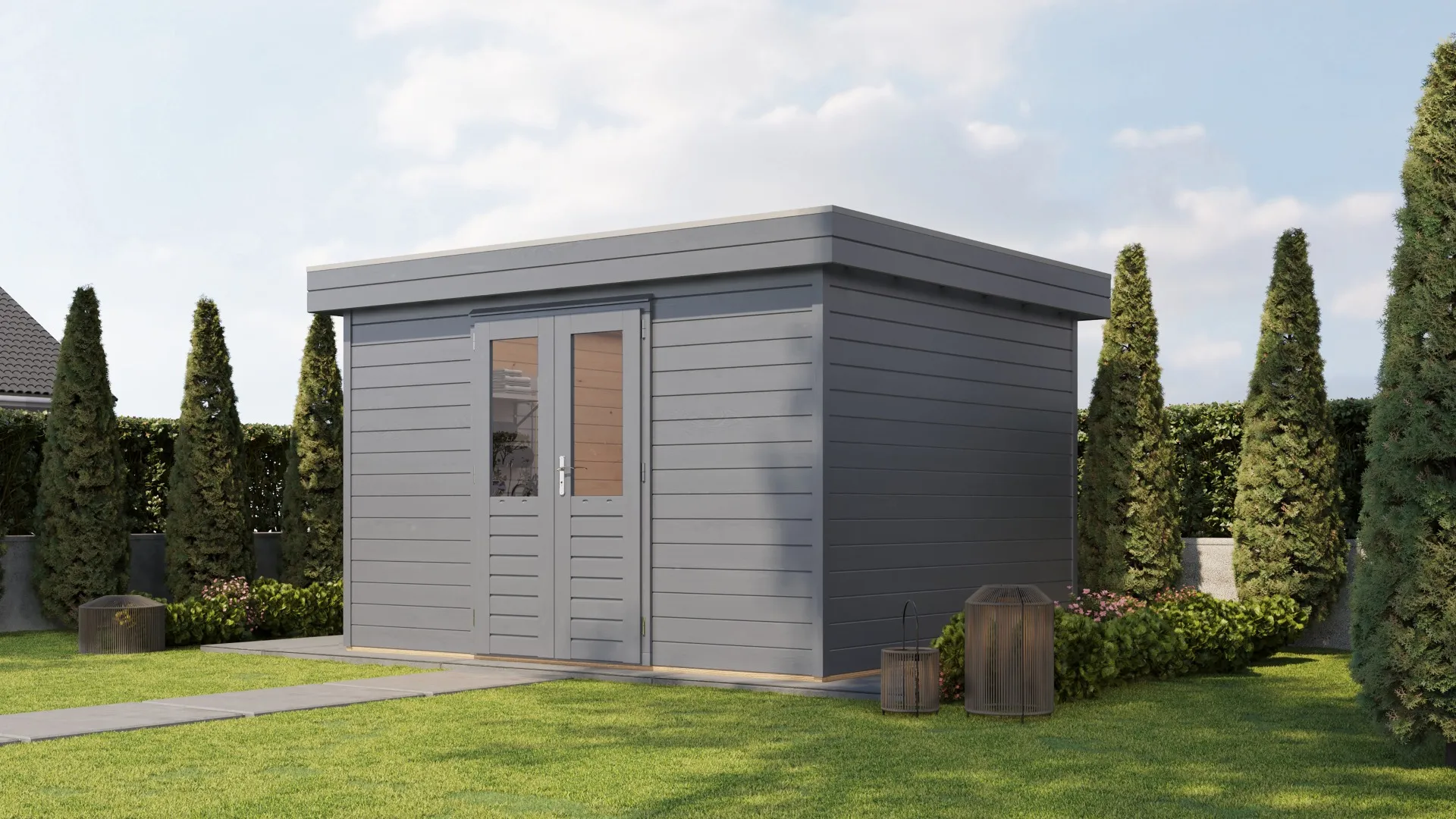 Lugarde Select Prima | Tuinhuis Heerlen 360 x 300 cm | RAL 7037