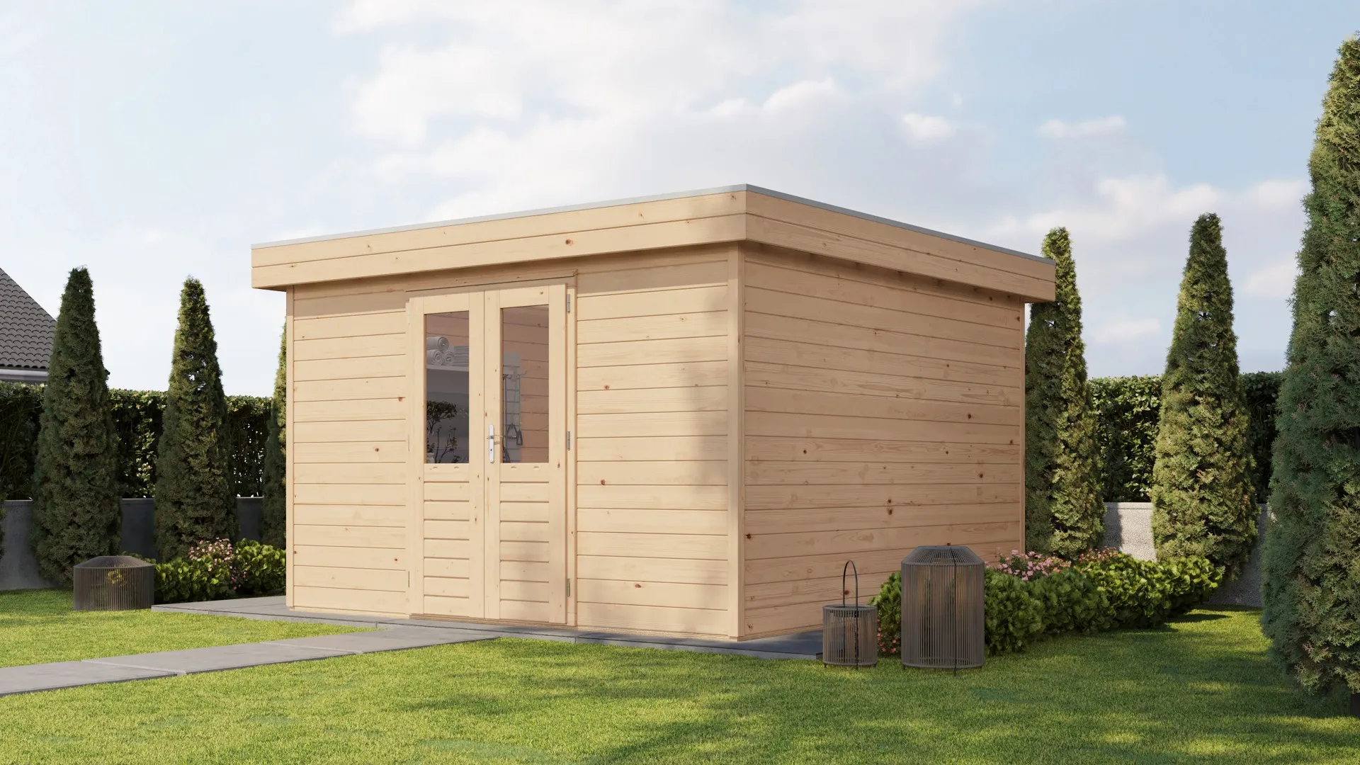 Lugarde Select Prima | Tuinhuis Helmond 360 x 360 cm | Onbehandeld
