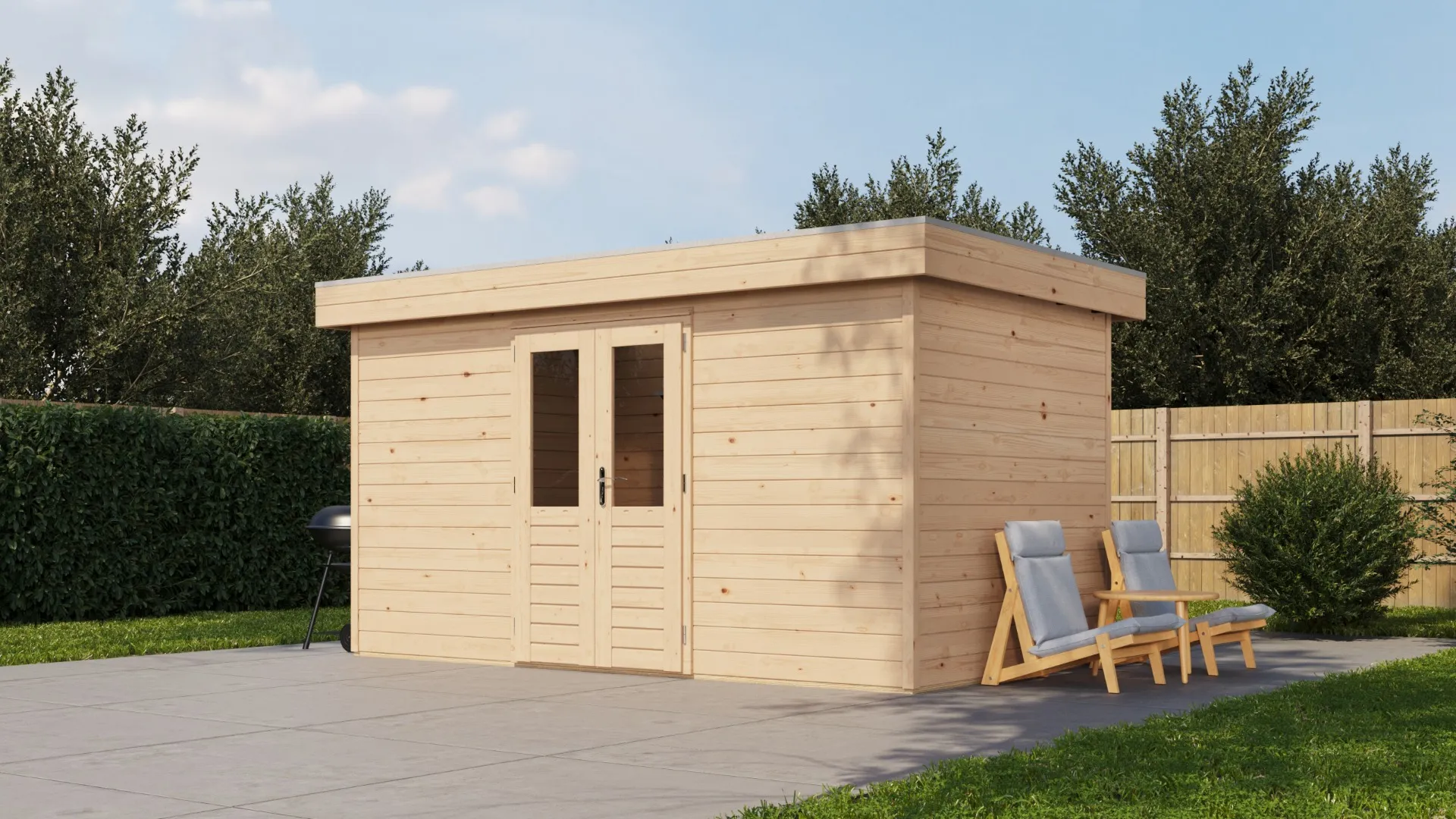 Lugarde Select Prima | Tuinhuis Heerenveen 420 x 420 cm | Onbehandeld