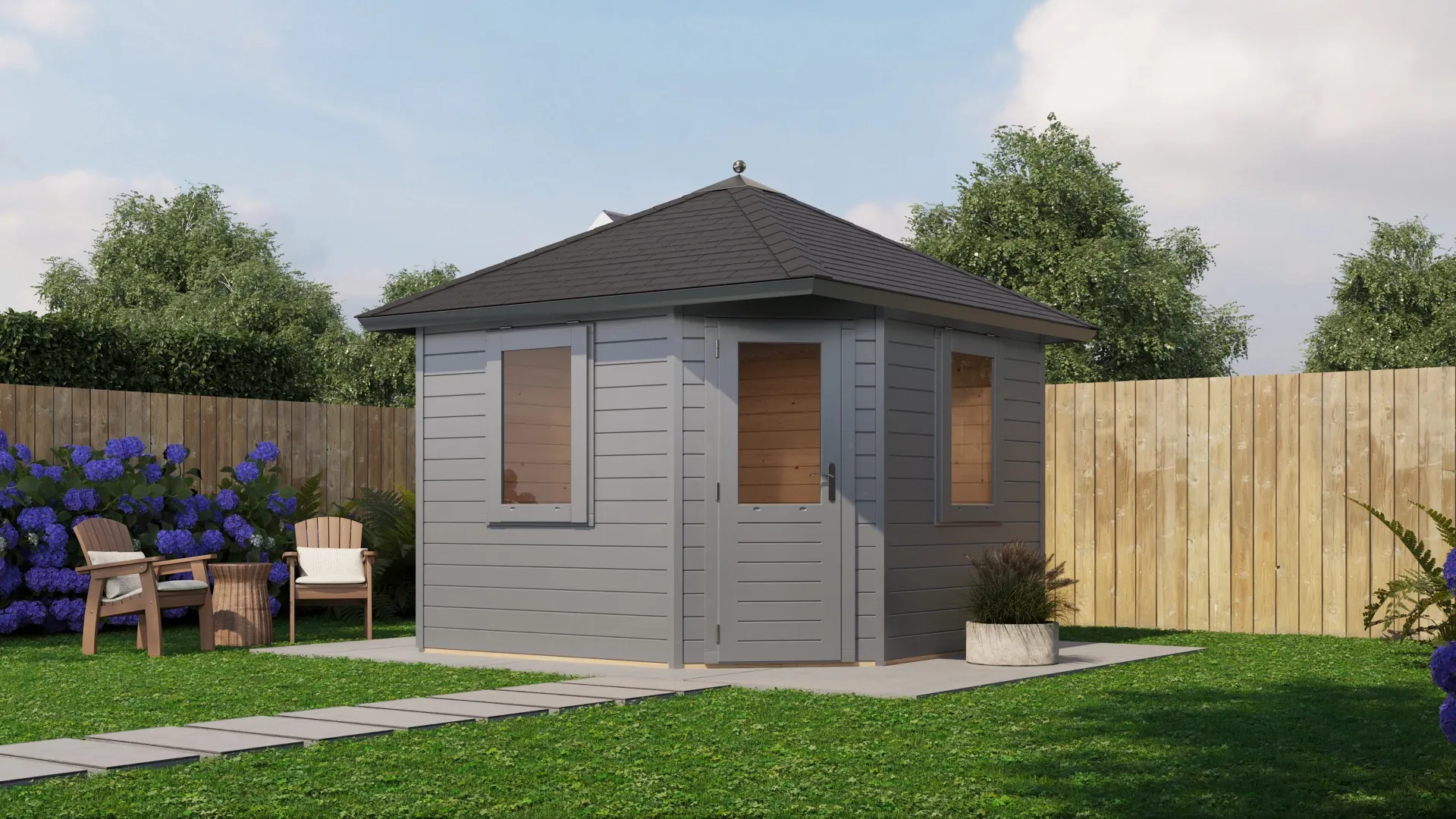 Lugarde Select Prima | Tuinhuis Maastricht 300 x 300 cm | RAL 7037