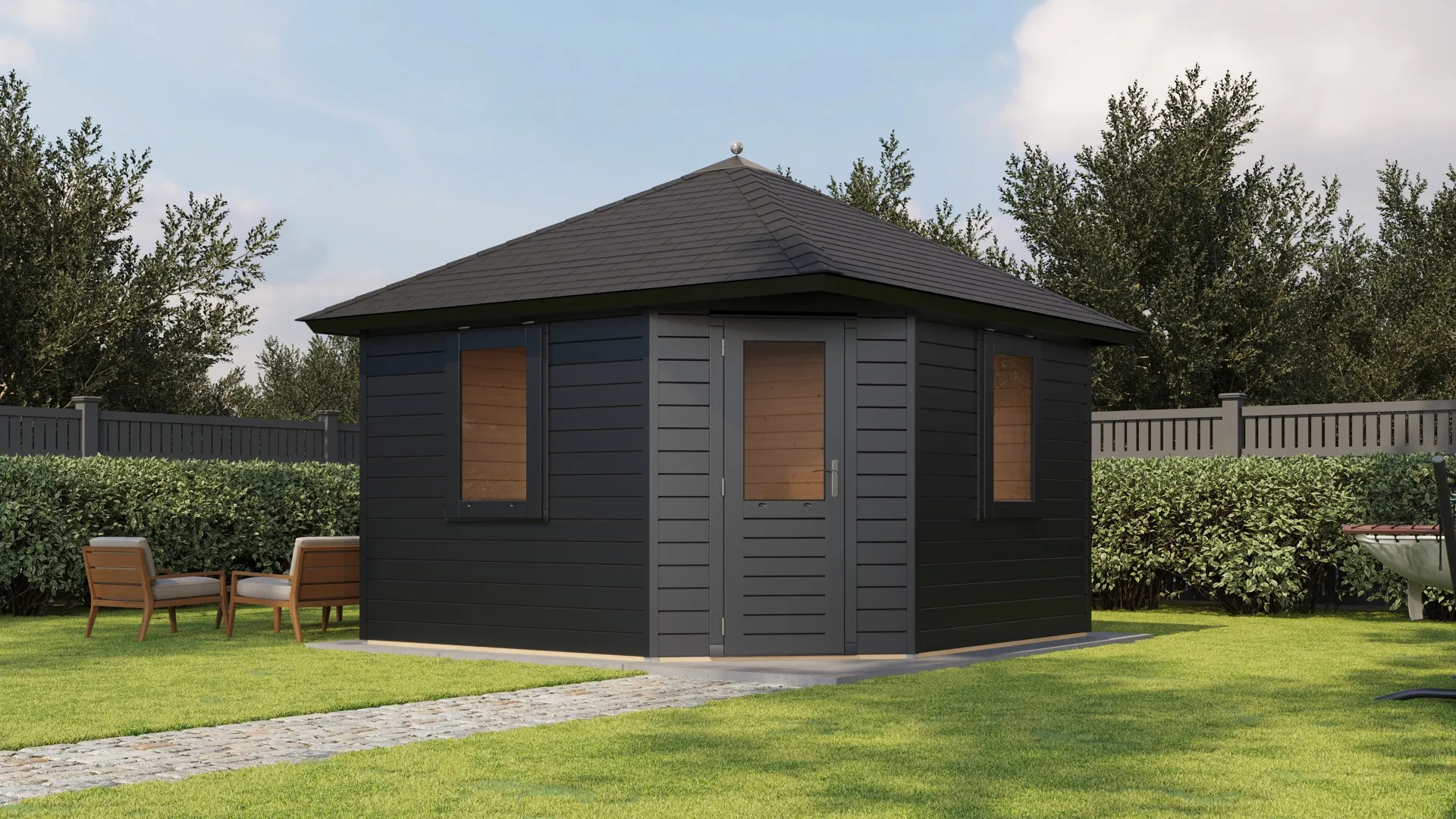 Lugarde Select Prima | Tuinhuis Purmerend 360 x 360 cm | RAL 7037