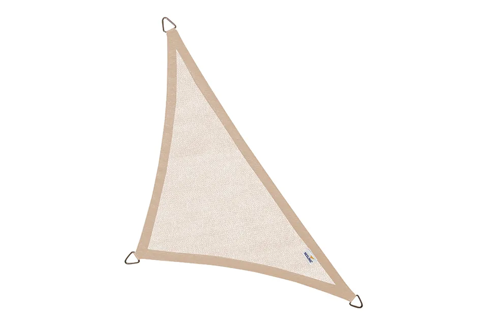 Platinum | Coolfit Schaduwdoek Driehoek 90° 400 x 400 x 570 cm | Sand
